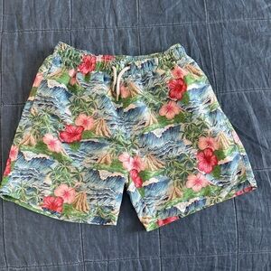 Franks Australia OAHU Hawaiian Floral Jungle Swim Board Shorts Size Large